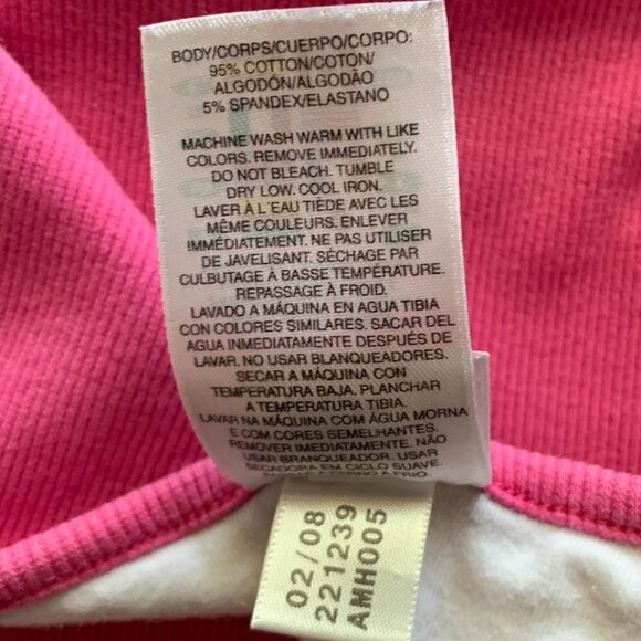 Adidas Ribbed Knit Tank Top with Shelf Bra Sz L Pink #1V - Picture 8 of 8